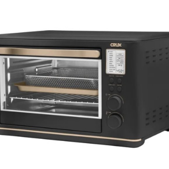 Super Chic CRUX 6-Slice Digital Air Fryer Toaster Oven in Black - Picture 3 of 17
